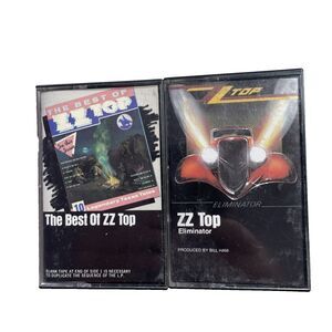 ZZ Top Cassette Tape The Best Of ZZ Top Eliminator Tested Rock 80's